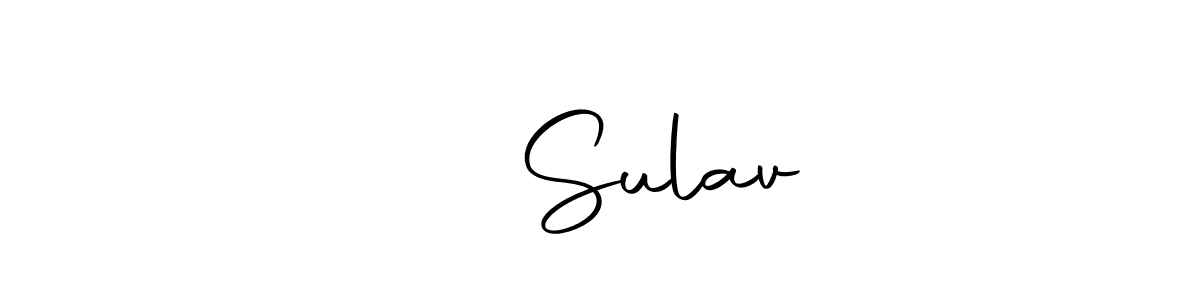 Design your own signature with our free online signature maker. With this signature software, you can create a handwritten (Autography-DOLnW) signature for name ❤️ Sulav. ❤️ Sulav signature style 10 images and pictures png