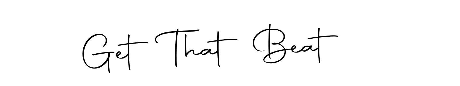 Use a signature maker to create a handwritten signature online. With this signature software, you can design (Autography-DOLnW) your own signature for name   Get That Beat .   Get That Beat  signature style 10 images and pictures png