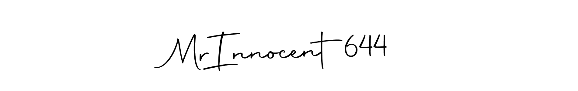 Also we have   Mr  Innocent  644 name is the best signature style. Create professional handwritten signature collection using Autography-DOLnW autograph style.   Mr  Innocent  644 signature style 10 images and pictures png