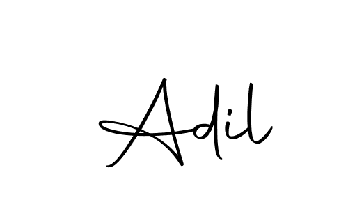 How to make  Adil name signature. Use Autography-DOLnW style for creating short signs online. This is the latest handwritten sign.  Adil signature style 10 images and pictures png