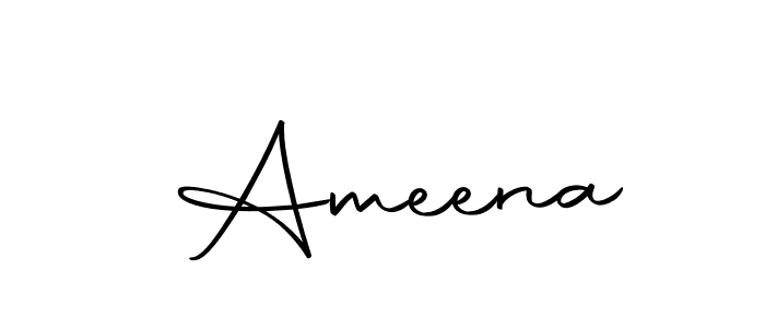 Similarly Autography-DOLnW is the best handwritten signature design. Signature creator online .You can use it as an online autograph creator for name  Ameena.  Ameena signature style 10 images and pictures png