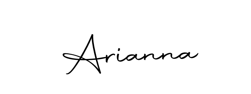 Use a signature maker to create a handwritten signature online. With this signature software, you can design (Autography-DOLnW) your own signature for name  Arianna.  Arianna signature style 10 images and pictures png