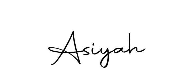 You can use this online signature creator to create a handwritten signature for the name  Asiyah. This is the best online autograph maker.  Asiyah signature style 10 images and pictures png