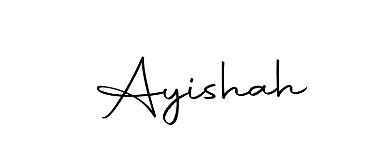 How to make  Ayishah signature? Autography-DOLnW is a professional autograph style. Create handwritten signature for  Ayishah name.  Ayishah signature style 10 images and pictures png