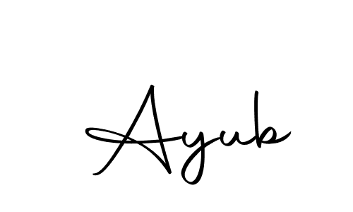 Make a beautiful signature design for name  Ayub. With this signature (Autography-DOLnW) style, you can create a handwritten signature for free.  Ayub signature style 10 images and pictures png