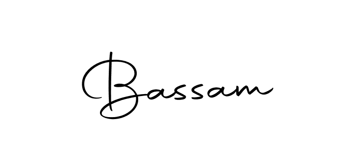 Make a beautiful signature design for name  Bassam. With this signature (Autography-DOLnW) style, you can create a handwritten signature for free.  Bassam signature style 10 images and pictures png