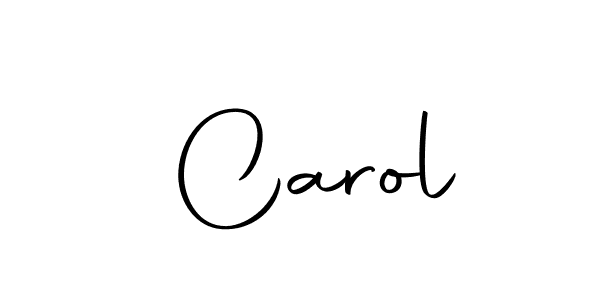 Design your own signature with our free online signature maker. With this signature software, you can create a handwritten (Autography-DOLnW) signature for name  Carol.  Carol signature style 10 images and pictures png
