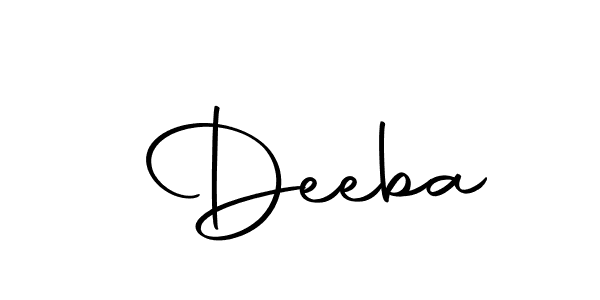 Use a signature maker to create a handwritten signature online. With this signature software, you can design (Autography-DOLnW) your own signature for name  Deeba.  Deeba signature style 10 images and pictures png