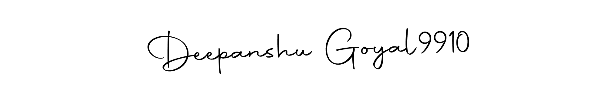 Autography-DOLnW is a professional signature style that is perfect for those who want to add a touch of class to their signature. It is also a great choice for those who want to make their signature more unique. Get  Deepanshu Goyal9910 name to fancy signature for free.  Deepanshu Goyal9910 signature style 10 images and pictures png