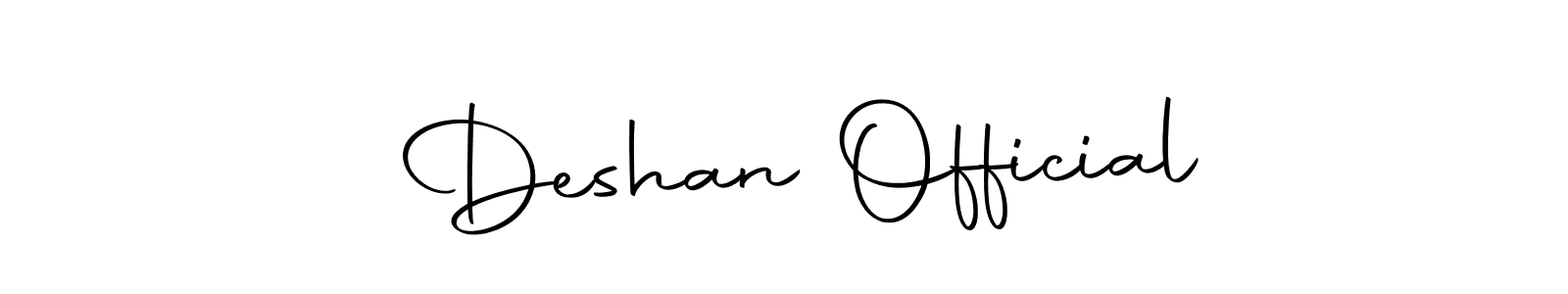 Make a beautiful signature design for name  Deshan Official. Use this online signature maker to create a handwritten signature for free.  Deshan Official signature style 10 images and pictures png