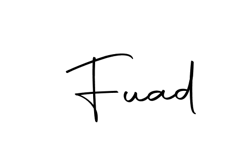 The best way (Autography-DOLnW) to make a short signature is to pick only two or three words in your name. The name  Fuad include a total of six letters. For converting this name.  Fuad signature style 10 images and pictures png