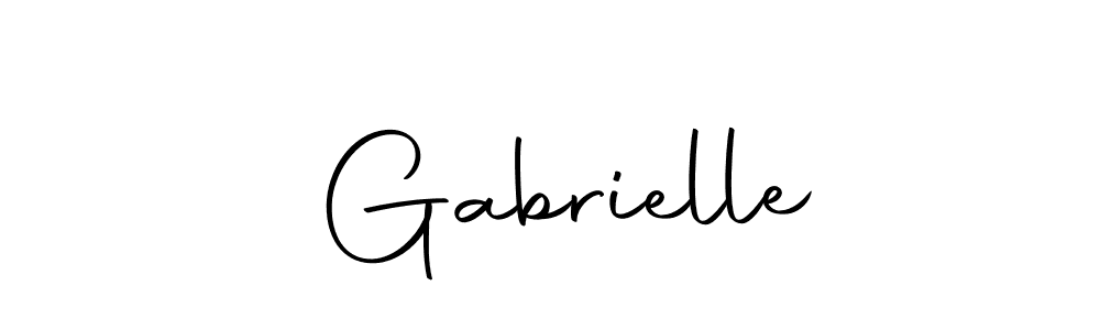 How to make  Gabrielle name signature. Use Autography-DOLnW style for creating short signs online. This is the latest handwritten sign.  Gabrielle signature style 10 images and pictures png