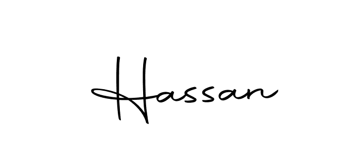 Create a beautiful signature design for name  Hassan. With this signature (Autography-DOLnW) fonts, you can make a handwritten signature for free.  Hassan signature style 10 images and pictures png