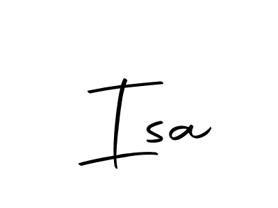 Design your own signature with our free online signature maker. With this signature software, you can create a handwritten (Autography-DOLnW) signature for name  Isa.  Isa signature style 10 images and pictures png