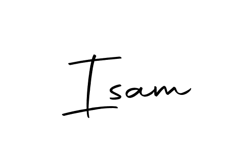 Make a beautiful signature design for name  Isam. With this signature (Autography-DOLnW) style, you can create a handwritten signature for free.  Isam signature style 10 images and pictures png