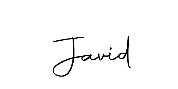 Use a signature maker to create a handwritten signature online. With this signature software, you can design (Autography-DOLnW) your own signature for name  Javid.  Javid signature style 10 images and pictures png