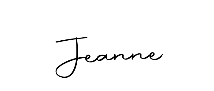 The best way (Autography-DOLnW) to make a short signature is to pick only two or three words in your name. The name  Jeanne include a total of six letters. For converting this name.  Jeanne signature style 10 images and pictures png