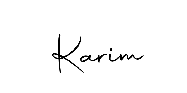 Make a beautiful signature design for name  Karim. With this signature (Autography-DOLnW) style, you can create a handwritten signature for free.  Karim signature style 10 images and pictures png