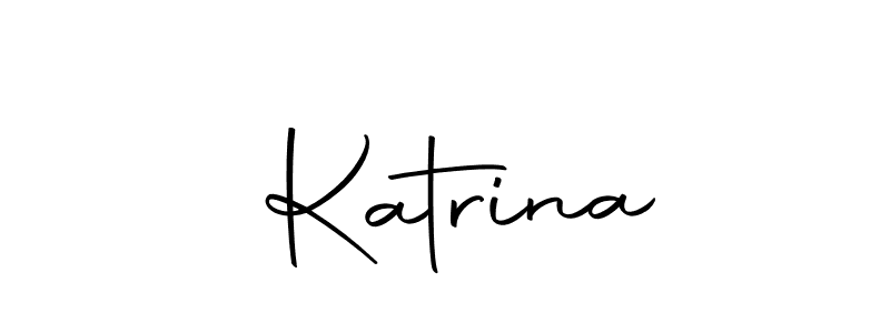 Use a signature maker to create a handwritten signature online. With this signature software, you can design (Autography-DOLnW) your own signature for name  Katrina.  Katrina signature style 10 images and pictures png