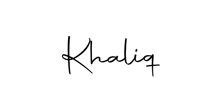 Make a short  Khaliq signature style. Manage your documents anywhere anytime using Autography-DOLnW. Create and add eSignatures, submit forms, share and send files easily.  Khaliq signature style 10 images and pictures png