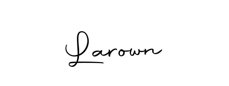 Create a beautiful signature design for name  Larown . With this signature (Autography-DOLnW) fonts, you can make a handwritten signature for free.  Larown  signature style 10 images and pictures png