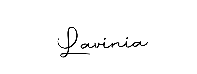 Make a beautiful signature design for name  Lavinia. With this signature (Autography-DOLnW) style, you can create a handwritten signature for free.  Lavinia signature style 10 images and pictures png