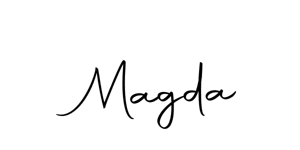 Create a beautiful signature design for name  Magda. With this signature (Autography-DOLnW) fonts, you can make a handwritten signature for free.  Magda signature style 10 images and pictures png