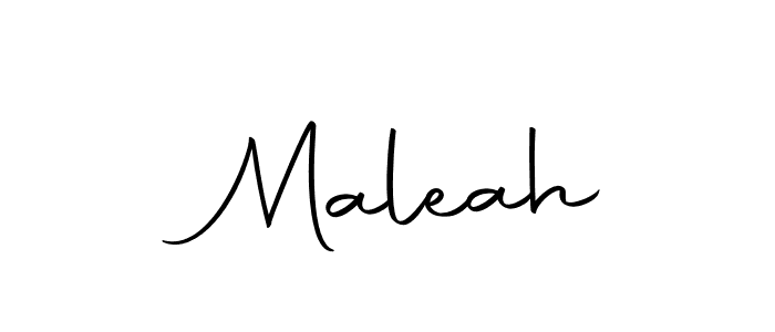 Use a signature maker to create a handwritten signature online. With this signature software, you can design (Autography-DOLnW) your own signature for name  Maleah.  Maleah signature style 10 images and pictures png