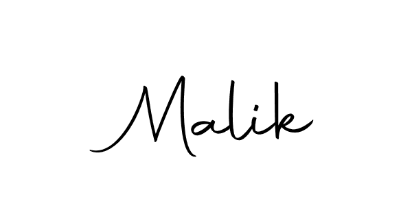 Design your own signature with our free online signature maker. With this signature software, you can create a handwritten (Autography-DOLnW) signature for name  Malik.  Malik signature style 10 images and pictures png