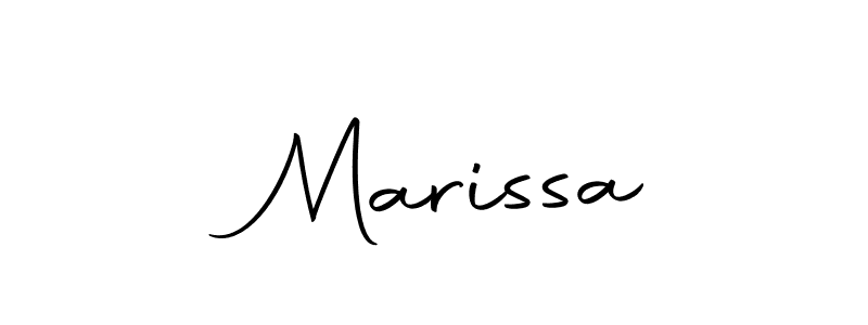 Design your own signature with our free online signature maker. With this signature software, you can create a handwritten (Autography-DOLnW) signature for name  Marissa.  Marissa signature style 10 images and pictures png