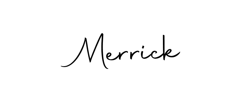 Make a beautiful signature design for name  Merrick. With this signature (Autography-DOLnW) style, you can create a handwritten signature for free.  Merrick signature style 10 images and pictures png