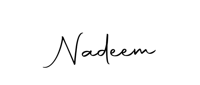 How to make  Nadeem signature? Autography-DOLnW is a professional autograph style. Create handwritten signature for  Nadeem name.  Nadeem signature style 10 images and pictures png