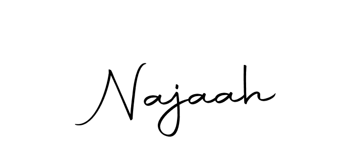 Use a signature maker to create a handwritten signature online. With this signature software, you can design (Autography-DOLnW) your own signature for name  Najaah.  Najaah signature style 10 images and pictures png