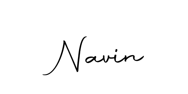 How to make  Navin name signature. Use Autography-DOLnW style for creating short signs online. This is the latest handwritten sign.  Navin signature style 10 images and pictures png