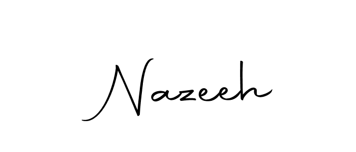 Create a beautiful signature design for name  Nazeeh. With this signature (Autography-DOLnW) fonts, you can make a handwritten signature for free.  Nazeeh signature style 10 images and pictures png