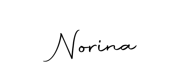 Design your own signature with our free online signature maker. With this signature software, you can create a handwritten (Autography-DOLnW) signature for name  Norina.  Norina signature style 10 images and pictures png