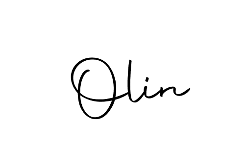 Design your own signature with our free online signature maker. With this signature software, you can create a handwritten (Autography-DOLnW) signature for name  Olin.  Olin signature style 10 images and pictures png