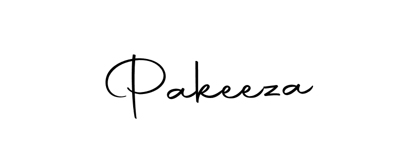 Make a beautiful signature design for name  Pakeeza. With this signature (Autography-DOLnW) style, you can create a handwritten signature for free.  Pakeeza signature style 10 images and pictures png