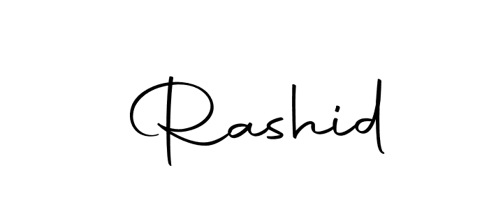 Create a beautiful signature design for name  Rashid. With this signature (Autography-DOLnW) fonts, you can make a handwritten signature for free.  Rashid signature style 10 images and pictures png