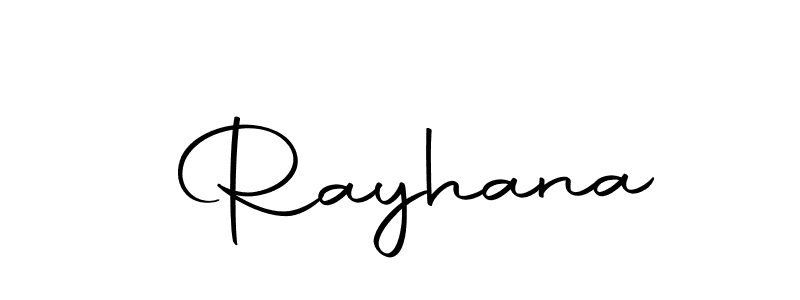 Use a signature maker to create a handwritten signature online. With this signature software, you can design (Autography-DOLnW) your own signature for name  Rayhana.  Rayhana signature style 10 images and pictures png