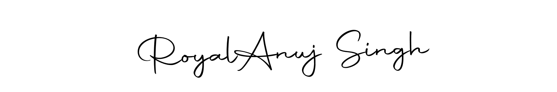 Autography-DOLnW is a professional signature style that is perfect for those who want to add a touch of class to their signature. It is also a great choice for those who want to make their signature more unique. Get  Royal  Anuj Singh name to fancy signature for free.  Royal  Anuj Singh signature style 10 images and pictures png