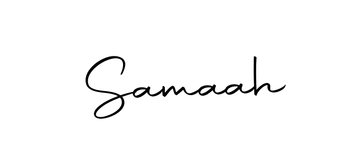 Create a beautiful signature design for name  Samaah. With this signature (Autography-DOLnW) fonts, you can make a handwritten signature for free.  Samaah signature style 10 images and pictures png
