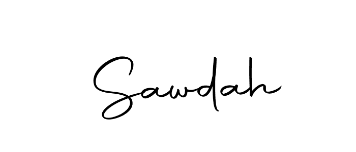 Design your own signature with our free online signature maker. With this signature software, you can create a handwritten (Autography-DOLnW) signature for name  Sawdah.  Sawdah signature style 10 images and pictures png