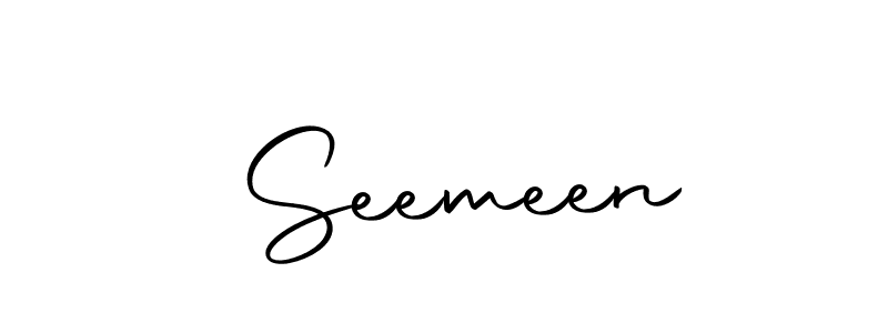 How to make  Seemeen signature? Autography-DOLnW is a professional autograph style. Create handwritten signature for  Seemeen name.  Seemeen signature style 10 images and pictures png