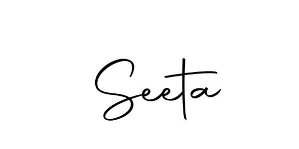 You should practise on your own different ways (Autography-DOLnW) to write your name ( Seeta) in signature. don't let someone else do it for you.  Seeta signature style 10 images and pictures png