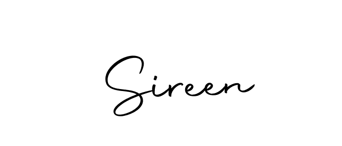 Create a beautiful signature design for name  Sireen. With this signature (Autography-DOLnW) fonts, you can make a handwritten signature for free.  Sireen signature style 10 images and pictures png