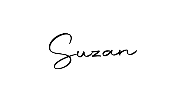 You should practise on your own different ways (Autography-DOLnW) to write your name ( Suzan) in signature. don't let someone else do it for you.  Suzan signature style 10 images and pictures png