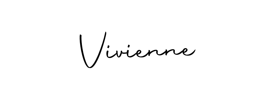 Make a beautiful signature design for name  Vivienne. With this signature (Autography-DOLnW) style, you can create a handwritten signature for free.  Vivienne signature style 10 images and pictures png