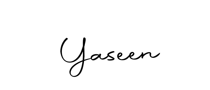 Design your own signature with our free online signature maker. With this signature software, you can create a handwritten (Autography-DOLnW) signature for name  Yaseen.  Yaseen signature style 10 images and pictures png