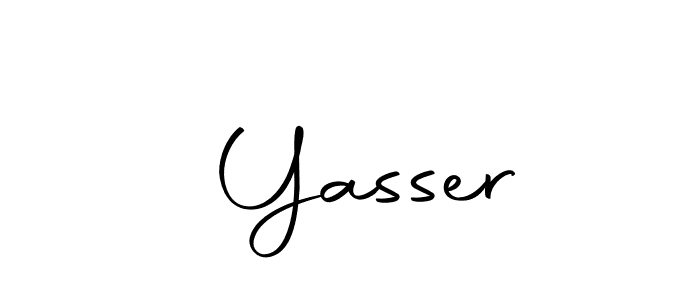 Design your own signature with our free online signature maker. With this signature software, you can create a handwritten (Autography-DOLnW) signature for name  Yasser.  Yasser signature style 10 images and pictures png